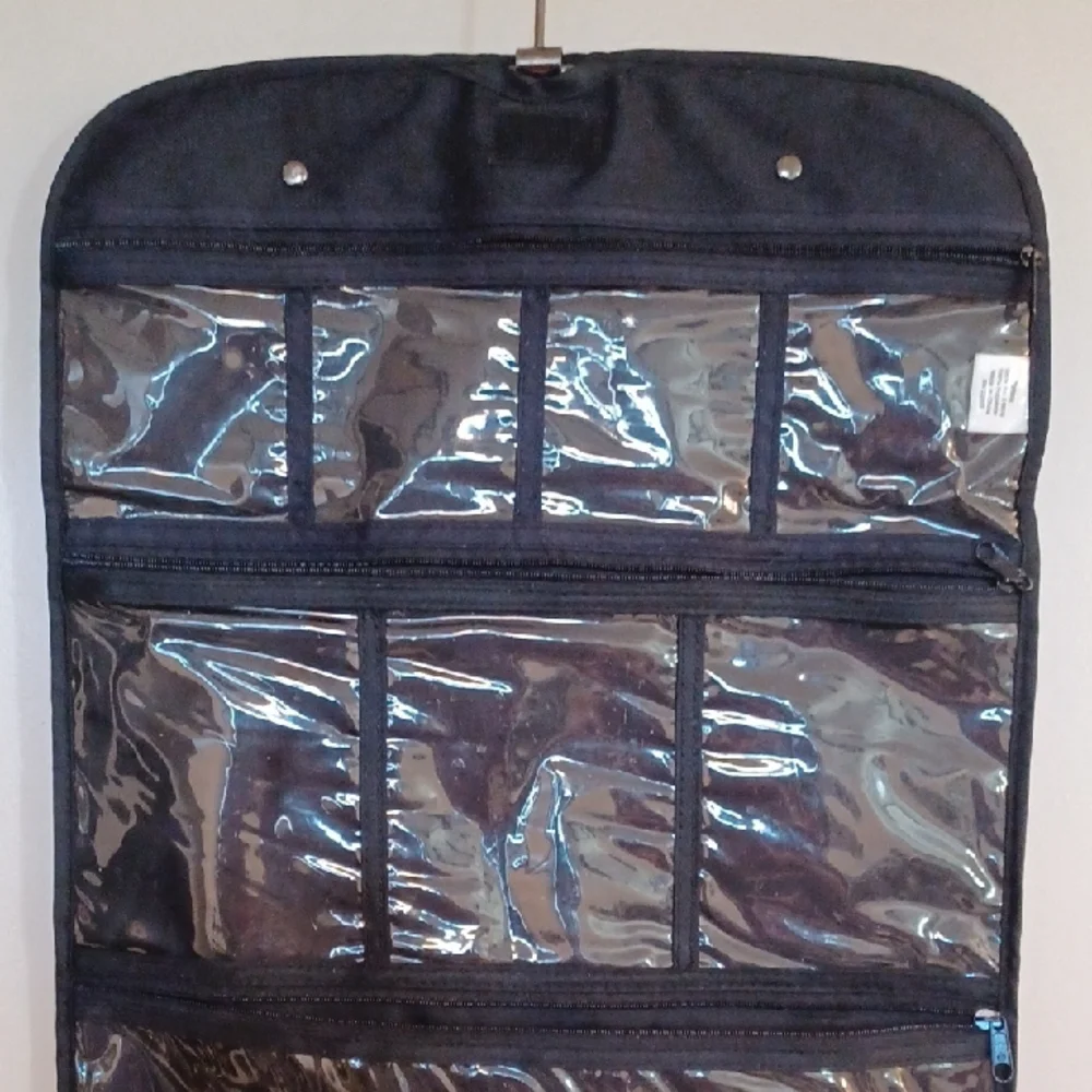 totes Black Over-the-Door Organizer with Clear Pockets